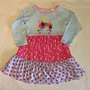 SUNSHINE SWING - GIRLS UNICORN PAJAMA DRESS SIZE 8